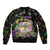 Happy And Delicious Mardi Gras Bomber Jacket King Cake And Luxury Beadeds - Wonder Print Shop