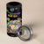 Happy And Delicious Mardi Gras 4 in 1 Can Cooler Tumbler King Cake And Luxury Beadeds - Wonder Print Shop