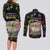 Happy And Delicious Mardi Gras Couples Matching Long Sleeve Bodycon Dress and Long Sleeve Button Shirt King Cake And Luxury Beadeds - Wonder Print Shop