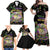 Happy And Delicious Mardi Gras Family Matching Off Shoulder Maxi Dress and Hawaiian Shirt King Cake And Luxury Beadeds - Wonder Print Shop