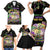 Happy And Delicious Mardi Gras Family Matching Short Sleeve Bodycon Dress and Hawaiian Shirt King Cake And Luxury Beadeds - Wonder Print Shop