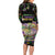 Happy And Delicious Mardi Gras Long Sleeve Bodycon Dress King Cake And Luxury Beadeds - Wonder Print Shop