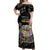 Happy And Delicious Mardi Gras Off Shoulder Maxi Dress King Cake And Luxury Beadeds - Wonder Print Shop