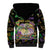 Happy And Delicious Mardi Gras Sherpa Hoodie King Cake And Luxury Beadeds - Wonder Print Shop