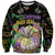 Happy And Delicious Mardi Gras Sweatshirt King Cake And Luxury Beadeds - Wonder Print Shop