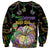 Happy And Delicious Mardi Gras Sweatshirt King Cake And Luxury Beadeds - Wonder Print Shop