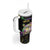 Happy And Delicious Mardi Gras Tumbler With Handle King Cake And Luxury Beadeds - Wonder Print Shop