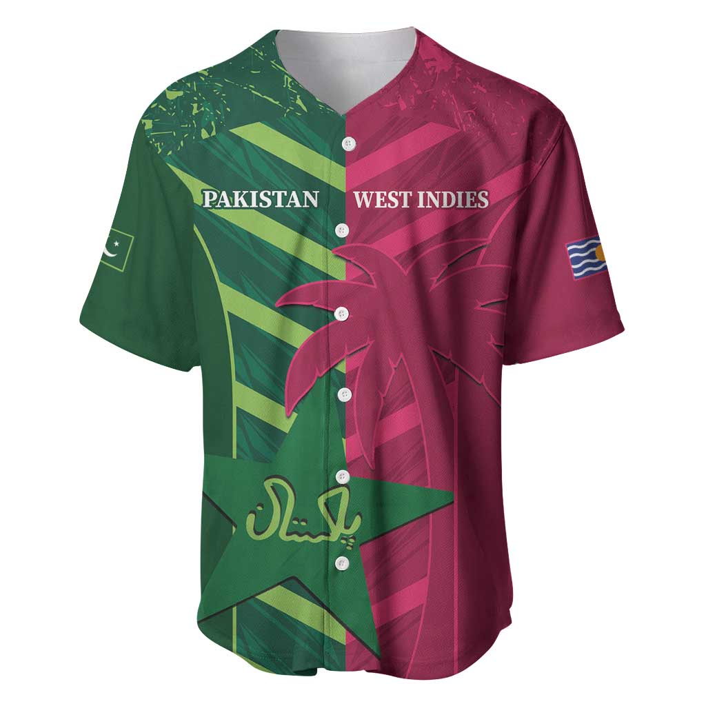 Custom West Indies And Pakistan Cricket Baseball Jersey 2025 Windies Shaheens Together - Wonder Print Shop