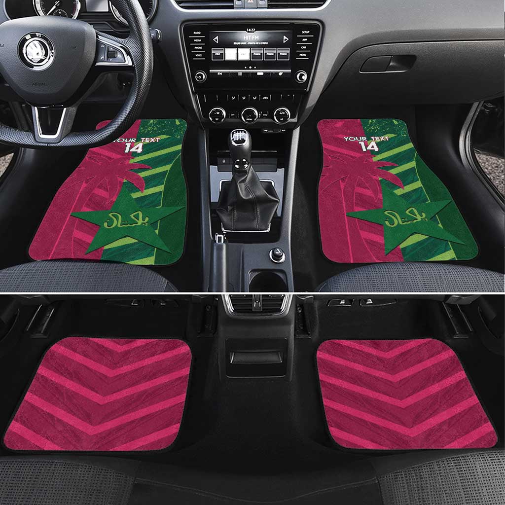 Custom West Indies And Pakistan Cricket Car Mats 2025 Windies Shaheens Together - Wonder Print Shop