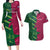 Custom West Indies And Pakistan Cricket Couples Matching Long Sleeve Bodycon Dress and Hawaiian Shirt 2025 Windies Shaheens Together - Wonder Print Shop