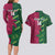 Custom West Indies And Pakistan Cricket Couples Matching Long Sleeve Bodycon Dress and Hawaiian Shirt 2025 Windies Shaheens Together - Wonder Print Shop