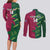 Custom West Indies And Pakistan Cricket Couples Matching Long Sleeve Bodycon Dress and Long Sleeve Button Shirt 2025 Windies Shaheens Together - Wonder Print Shop