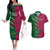 Custom West Indies And Pakistan Cricket Couples Matching Off The Shoulder Long Sleeve Dress and Hawaiian Shirt 2025 Windies Shaheens Together - Wonder Print Shop