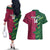 Custom West Indies And Pakistan Cricket Couples Matching Off The Shoulder Long Sleeve Dress and Hawaiian Shirt 2025 Windies Shaheens Together - Wonder Print Shop