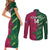 Custom West Indies And Pakistan Cricket Couples Matching Short Sleeve Bodycon Dress and Long Sleeve Button Shirt 2025 Windies Shaheens Together - Wonder Print Shop