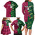 Custom West Indies And Pakistan Cricket Family Matching Long Sleeve Bodycon Dress and Hawaiian Shirt 2025 Windies Shaheens Together - Wonder Print Shop