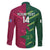 Custom West Indies And Pakistan Cricket Family Matching Long Sleeve Bodycon Dress and Hawaiian Shirt 2025 Windies Shaheens Together - Wonder Print Shop