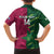 Custom West Indies And Pakistan Cricket Family Matching Off The Shoulder Long Sleeve Dress and Hawaiian Shirt 2025 Windies Shaheens Together - Wonder Print Shop