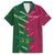 Custom West Indies And Pakistan Cricket Family Matching Off The Shoulder Long Sleeve Dress and Hawaiian Shirt 2025 Windies Shaheens Together - Wonder Print Shop