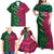 Custom West Indies And Pakistan Cricket Family Matching Off Shoulder Maxi Dress and Hawaiian Shirt 2025 Windies Shaheens Together - Wonder Print Shop