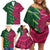 Custom West Indies And Pakistan Cricket Family Matching Off Shoulder Short Dress and Hawaiian Shirt 2025 Windies Shaheens Together - Wonder Print Shop