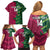 Custom West Indies And Pakistan Cricket Family Matching Off Shoulder Short Dress and Hawaiian Shirt 2025 Windies Shaheens Together - Wonder Print Shop