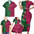 Custom West Indies And Pakistan Cricket Family Matching Short Sleeve Bodycon Dress and Hawaiian Shirt 2025 Windies Shaheens Together - Wonder Print Shop