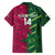 Custom West Indies And Pakistan Cricket Family Matching Short Sleeve Bodycon Dress and Hawaiian Shirt 2025 Windies Shaheens Together - Wonder Print Shop