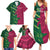 Custom West Indies And Pakistan Cricket Family Matching Summer Maxi Dress and Hawaiian Shirt 2025 Windies Shaheens Together - Wonder Print Shop