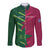 Custom West Indies And Pakistan Cricket Long Sleeve Button Shirt 2025 Windies Shaheens Together - Wonder Print Shop