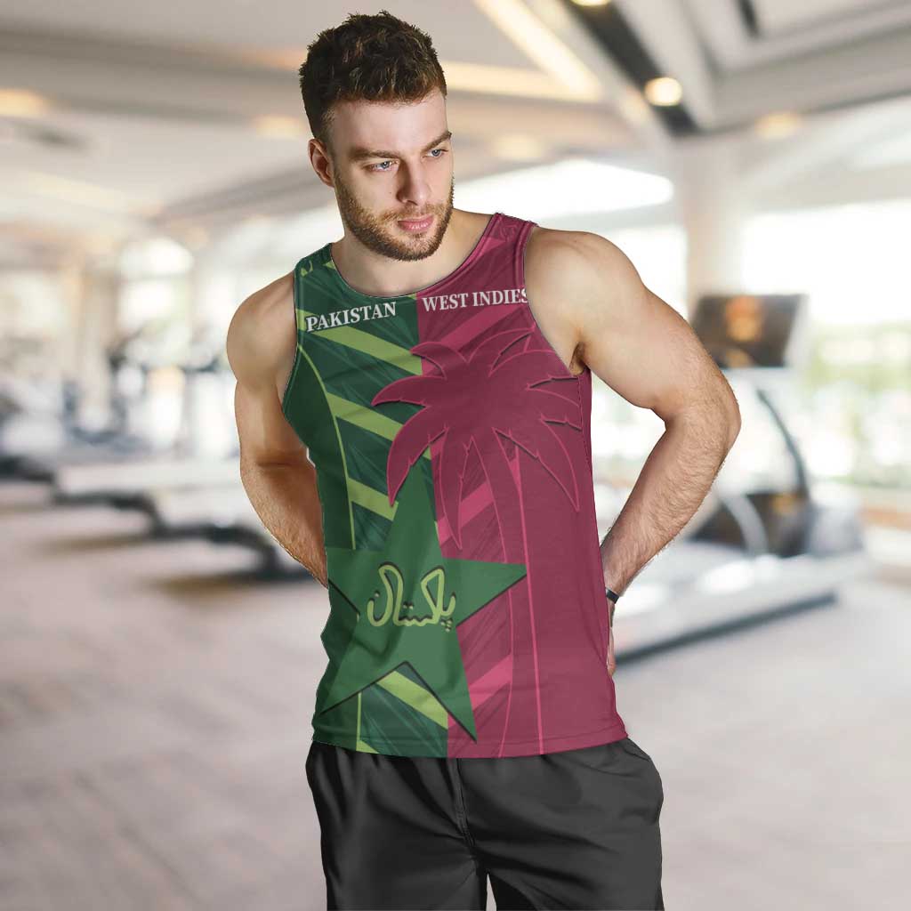 Custom West Indies And Pakistan Cricket Men Tank Top 2025 Windies Shaheens Together - Wonder Print Shop