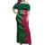 Custom West Indies And Pakistan Cricket Off Shoulder Maxi Dress 2025 Windies Shaheens Together - Wonder Print Shop