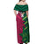 Custom West Indies And Pakistan Cricket Off Shoulder Maxi Dress 2025 Windies Shaheens Together - Wonder Print Shop