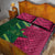 Custom West Indies And Pakistan Cricket Quilt Bed Set 2025 Windies Shaheens Together