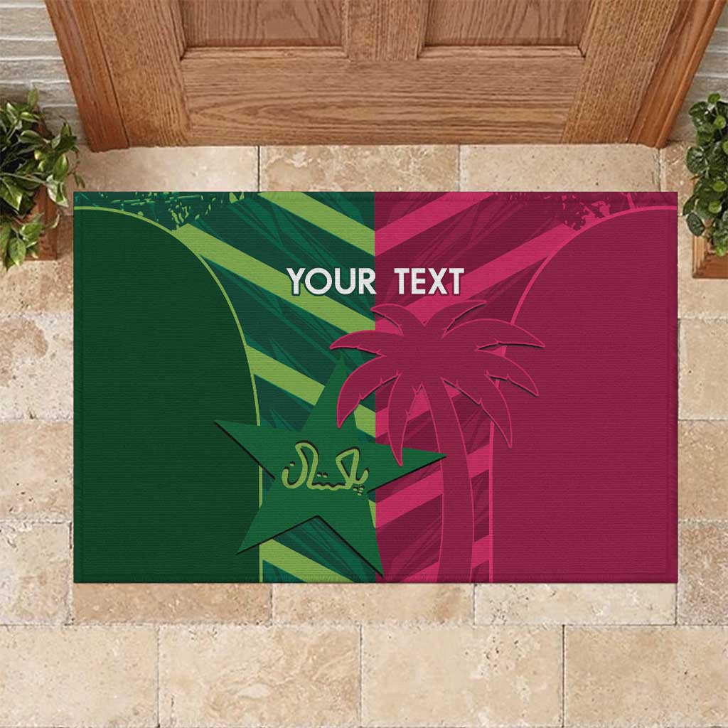 Custom West Indies And Pakistan Cricket Rubber Doormat 2025 Windies Shaheens Together