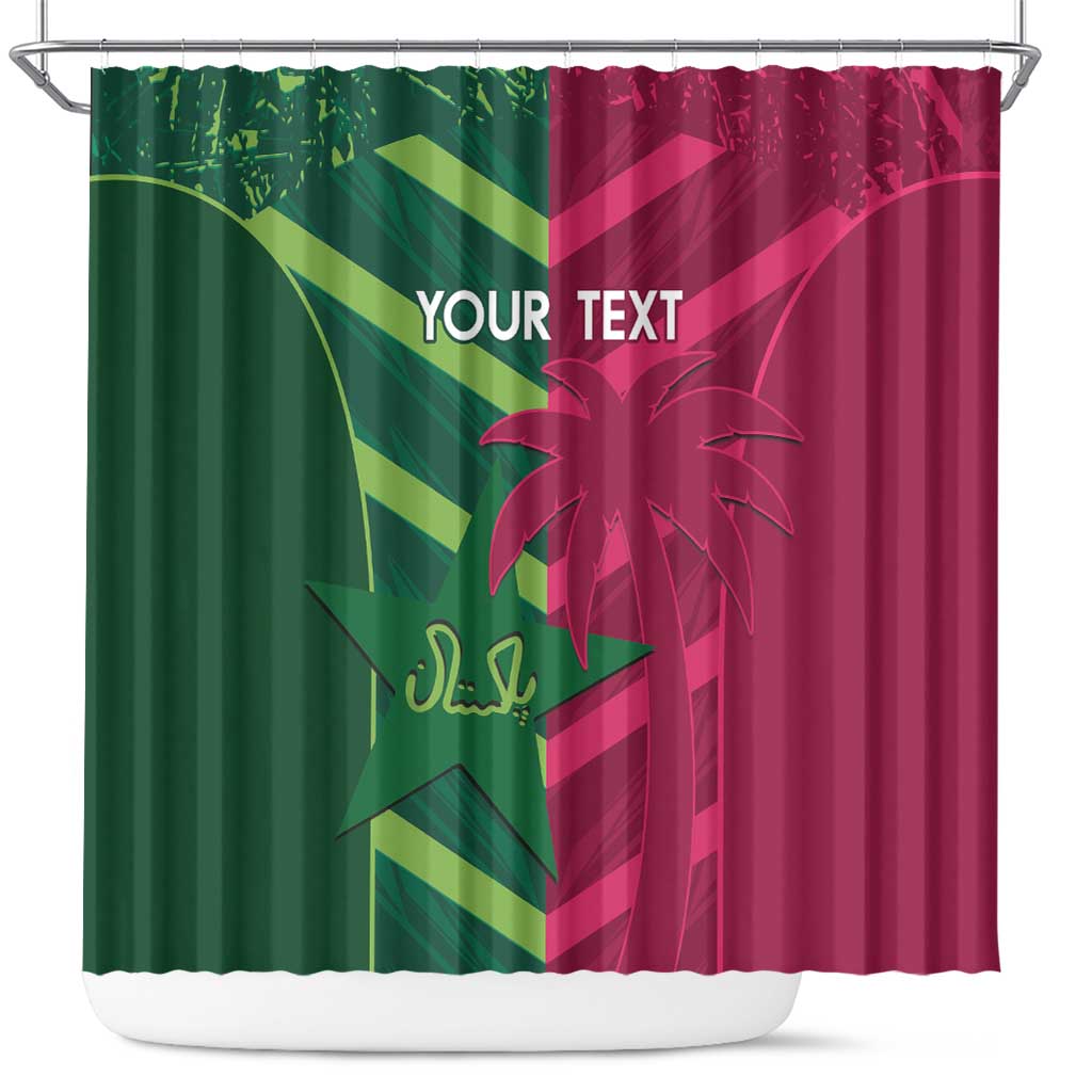 Custom West Indies And Pakistan Cricket Shower Curtain 2025 Windies Shaheens Together