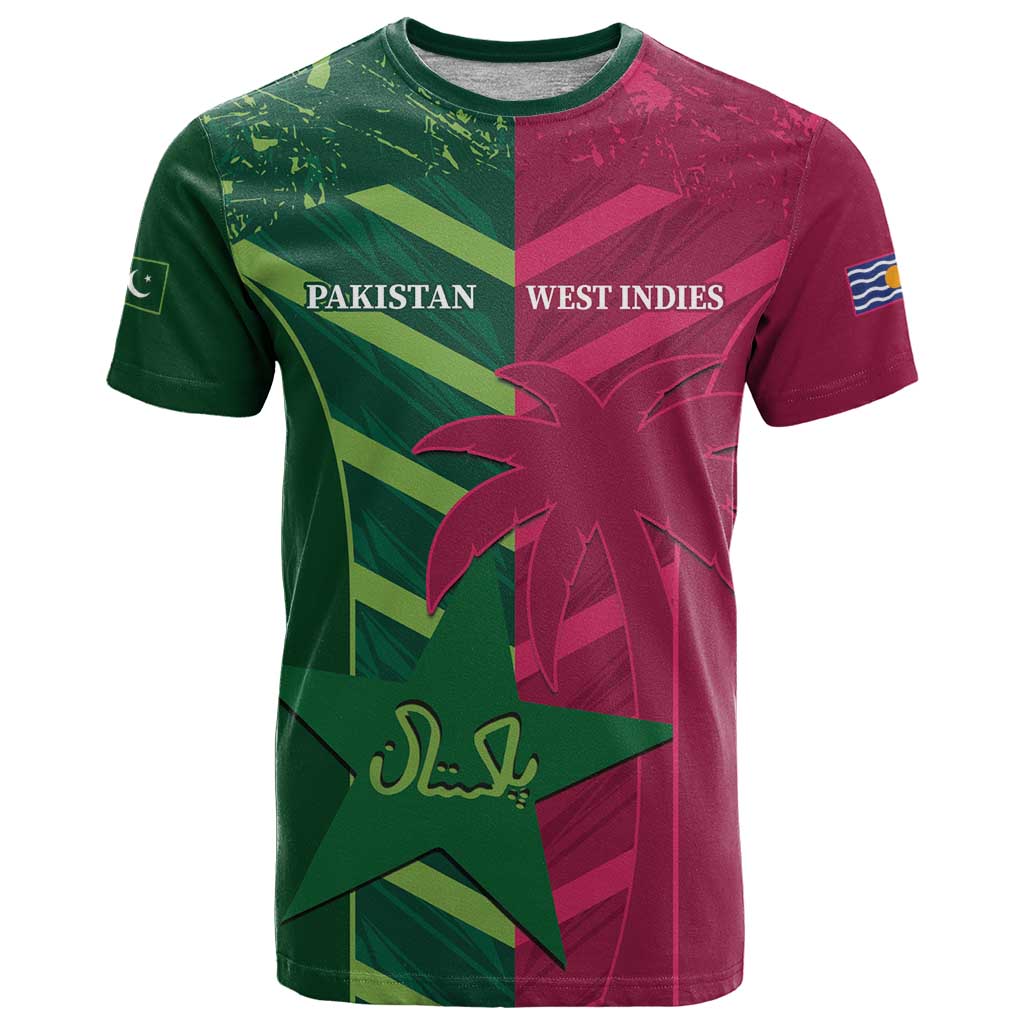 Custom West Indies And Pakistan Cricket T Shirt 2025 Windies Shaheens Together