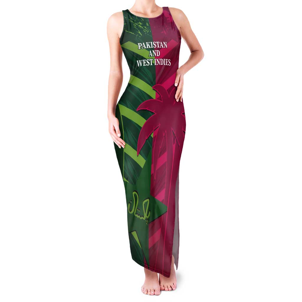 Custom West Indies And Pakistan Cricket Tank Maxi Dress 2025 Windies Shaheens Together