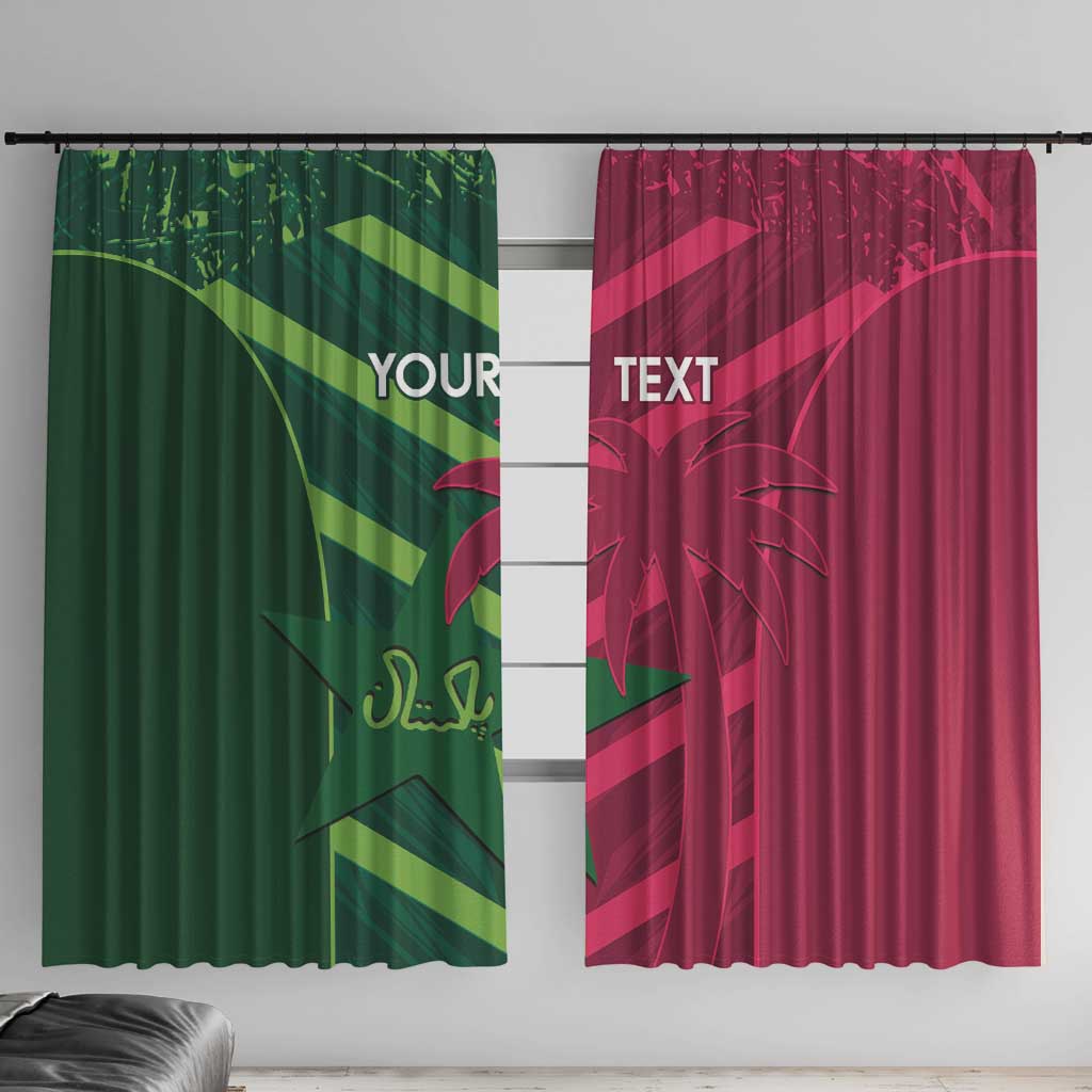 Custom West Indies And Pakistan Cricket Window Curtain 2025 Windies Shaheens Together