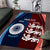 Custom India And England Cricket Area Rug 2025 Men In Blue Three Lions Together - Wonder Print Shop