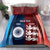 Custom India And England Cricket Bedding Set 2025 Men In Blue Three Lions Together - Wonder Print Shop