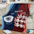 Custom India And England Cricket Blanket 2025 Men In Blue Three Lions Together