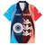 Custom India And England Cricket Family Matching Long Sleeve Bodycon Dress and Hawaiian Shirt 2025 Men In Blue Three Lions Together - Wonder Print Shop