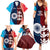 Custom India And England Cricket Family Matching Summer Maxi Dress and Hawaiian Shirt 2025 Men In Blue Three Lions Together - Wonder Print Shop