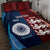 Custom India And England Cricket Quilt Bed Set 2025 Men In Blue Three Lions Together - Wonder Print Shop