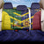 Custom Sri Lanka And Australia Cricket Back Car Seat Cover 2025 The Lions Baggy Greens Together - Wonder Print Shop