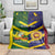 Custom Sri Lanka And Australia Cricket Blanket 2025 The Lions Baggy Greens Together