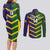 Custom Sri Lanka And Australia Cricket Couples Matching Long Sleeve Bodycon Dress and Long Sleeve Button Shirt 2025 The Lions Baggy Greens Together - Wonder Print Shop