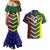 Custom Sri Lanka And Australia Cricket Couples Matching Mermaid Dress and Hawaiian Shirt 2025 The Lions Baggy Greens Together - Wonder Print Shop