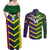 Custom Sri Lanka And Australia Cricket Couples Matching Off Shoulder Maxi Dress and Long Sleeve Button Shirt 2025 The Lions Baggy Greens Together - Wonder Print Shop